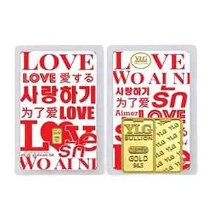 การ์ดทองคำแท่ง LOVE
