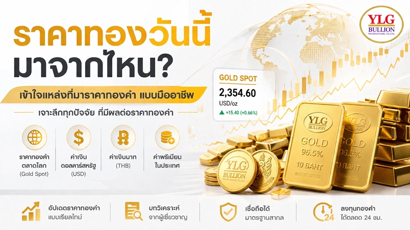 ราคาทองวันนี้มาจากไหน? เข้าใจแหล่งที่มาราคาทองคำแบบมืออาชีพ